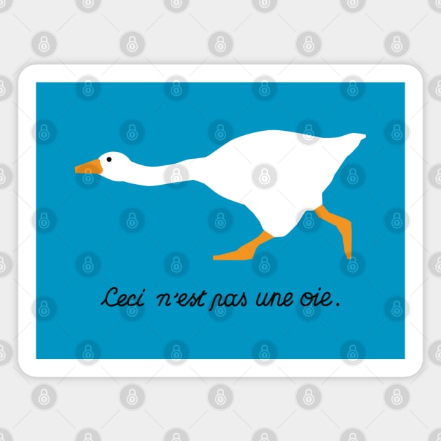 The Treachery of a Goose Magnet by Moysche